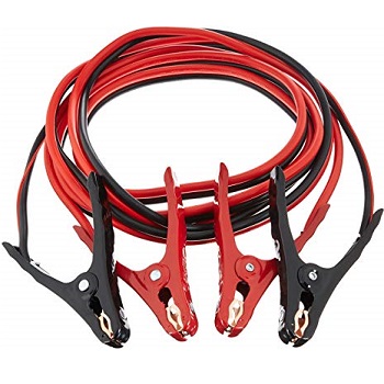 Amazonbasics Jumper Cable for Car Battery, 10 Gauge, 12 Foot