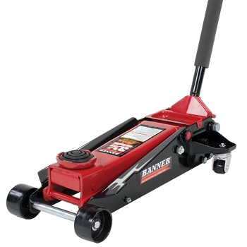 Blackhawk B6350 Black/Red Fast Lift Service Jack - 3.5 Ton