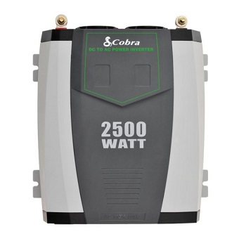 Cobra CPI2590 Gray 2500W 2.1A USB Power Inverter