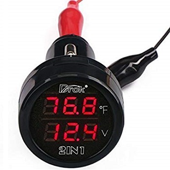 DROK 180038 Digital Voltage 10-170 Temperature Monitor Tester Multimeter