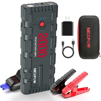 NEXPOW 2000A 18000mAh Car Jump Starter with USB