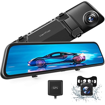 VanTop H612 12" 2.5K Mirror Dash Cam